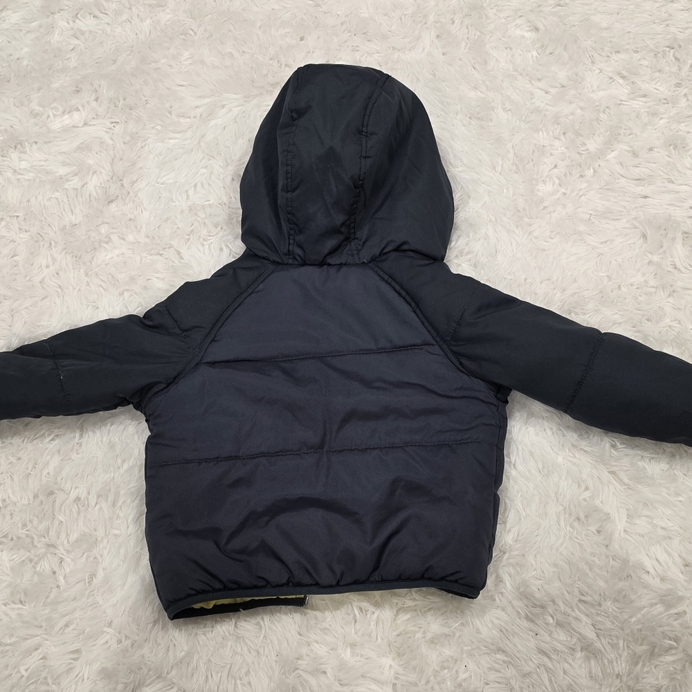 Carters Navy Blue Hooded Puffer Jacket. Size 24 Months - Picture 5 of 5